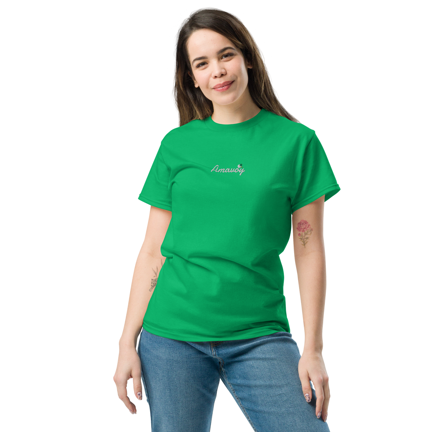 Classic Unisex Tee Amavoy Embroidered